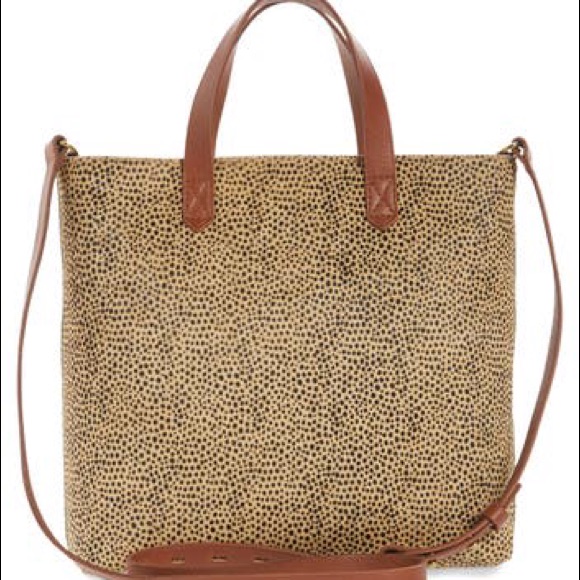 Madewell Genuine Calf Hair Mini Transport Bag